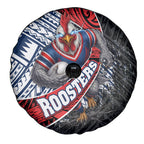 Sydney Roosters Rugby Mascot Spare Tire Cover Tribal Polynesian Power Art - Lightning Mascot