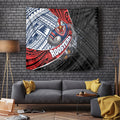 Sydney Roosters Rugby Mascot Tapestry Tribal Polynesian Power Art - Lightning Mascot