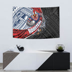 Sydney Roosters Rugby Mascot Tapestry Tribal Polynesian Power Art - Lightning Mascot