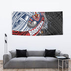 Sydney Roosters Rugby Mascot Tapestry Tribal Polynesian Power Art - Lightning Mascot