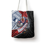 Sydney Roosters Rugby Mascot Tote Bag Tribal Polynesian Power Art - Lightning Mascot