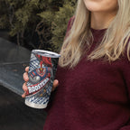 Sydney Roosters Rugby Mascot Tumbler Cup Tribal Polynesian Power Art - Lightning Mascot