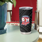 Sydney Roosters Rugby Mascot Tumbler Cup Tribal Polynesian Power Art - Lightning Mascot