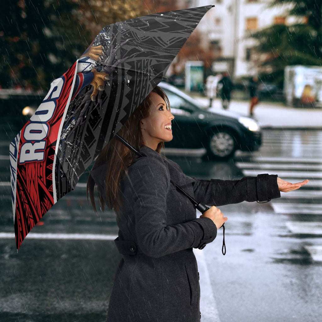 Sydney Roosters Rugby Mascot Umbrella Tribal Polynesian Power Art - Lightning Mascot