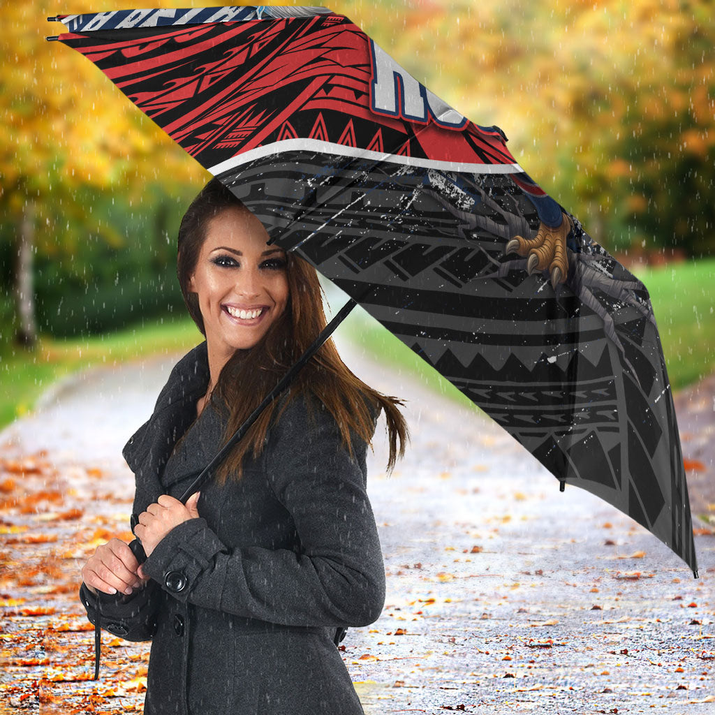 Sydney Roosters Rugby Mascot Umbrella Tribal Polynesian Power Art - Lightning Mascot