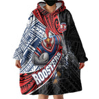 Sydney Roosters Rugby Mascot Wearable Blanket Hoodie Tribal Polynesian Power Art - Lightning Mascot