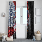 Sydney Roosters Rugby Mascot Window Curtain Tribal Polynesian Power Art - Lightning Mascot