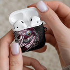 Manly Warringah Sea Eagles Rugby Mascot AirPods Case Tribal Polynesian Power Art - Lightning Mascot