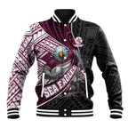 Manly Warringah Sea Eagles Rugby Mascot Baseball Jacket Tribal Polynesian Power Art - Lightning Mascot