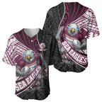 Manly Warringah Sea Eagles Rugby Mascot Baseball Jersey Tribal Polynesian Power Art - Lightning Mascot