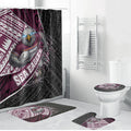 Manly Warringah Sea Eagles Rugby Mascot Bathroom Set Tribal Polynesian Power Art - Lightning Mascot