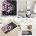 Manly Warringah Sea Eagles Rugby Mascot Bathroom Set Tribal Polynesian Power Art - Lightning Mascot