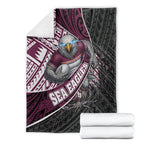 Manly Warringah Sea Eagles Rugby Mascot Blanket Tribal Polynesian Power Art - Lightning Mascot