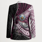 Manly Warringah Sea Eagles Rugby Mascot Blazer Tribal Polynesian Power Art - Lightning Mascot