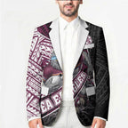 Manly Warringah Sea Eagles Rugby Mascot Blazer Tribal Polynesian Power Art - Lightning Mascot
