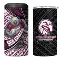 Manly Warringah Sea Eagles Rugby Mascot 4 in 1 Can Cooler Tumbler Tribal Polynesian Power Art - Lightning Mascot
