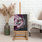 Manly Warringah Sea Eagles Rugby Mascot Canvas Wall Art Tribal Polynesian Power Art - Lightning Mascot