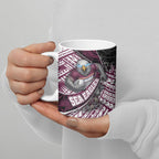 Manly Warringah Sea Eagles Rugby Mascot Ceramic Mug Tribal Polynesian Power Art - Lightning Mascot