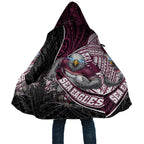 Manly Warringah Sea Eagles Rugby Mascot Cloak Tribal Polynesian Power Art - Lightning Mascot