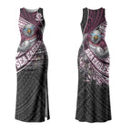 Manly Warringah Sea Eagles Rugby Mascot Couples Matching Tank Maxi Dress and Hawaiian Shirt Tribal Polynesian Power Art - Lightning Mascot