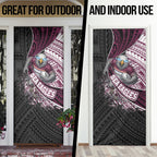 Manly Warringah Sea Eagles Rugby Mascot Door Cover Tribal Polynesian Power Art - Lightning Mascot