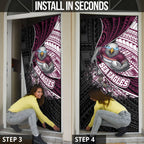 Manly Warringah Sea Eagles Rugby Mascot Door Cover Tribal Polynesian Power Art - Lightning Mascot