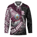 Manly Warringah Sea Eagles Rugby Mascot Hockey Jersey Tribal Polynesian Power Art - Lightning Mascot