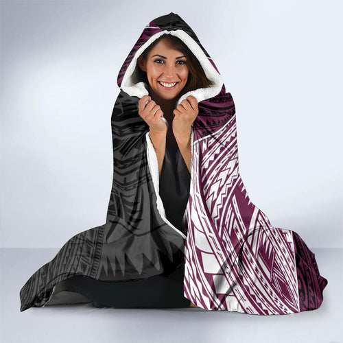 Manly Warringah Sea Eagles Rugby Mascot Hooded Blanket Tribal Polynesian Power Art - Lightning Mascot