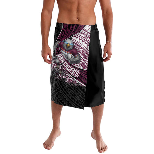 Manly Warringah Sea Eagles Rugby Mascot Lavalava Tribal Polynesian Power Art - Lightning Mascot
