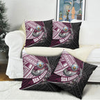 Manly Warringah Sea Eagles Rugby Mascot Pillow Cover Tribal Polynesian Power Art - Lightning Mascot