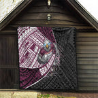 Manly Warringah Sea Eagles Rugby Mascot Quilt Tribal Polynesian Power Art - Lightning Mascot