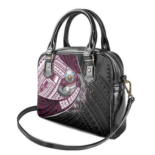 Manly Warringah Sea Eagles Rugby Mascot Shoulder Handbag Tribal Polynesian Power Art - Lightning Mascot
