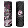 Manly Warringah Sea Eagles Rugby Mascot Skinny Tumbler Tribal Polynesian Power Art - Lightning Mascot
