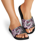 Manly Warringah Sea Eagles Rugby Mascot Slide Sandals Tribal Polynesian Power Art - Lightning Mascot