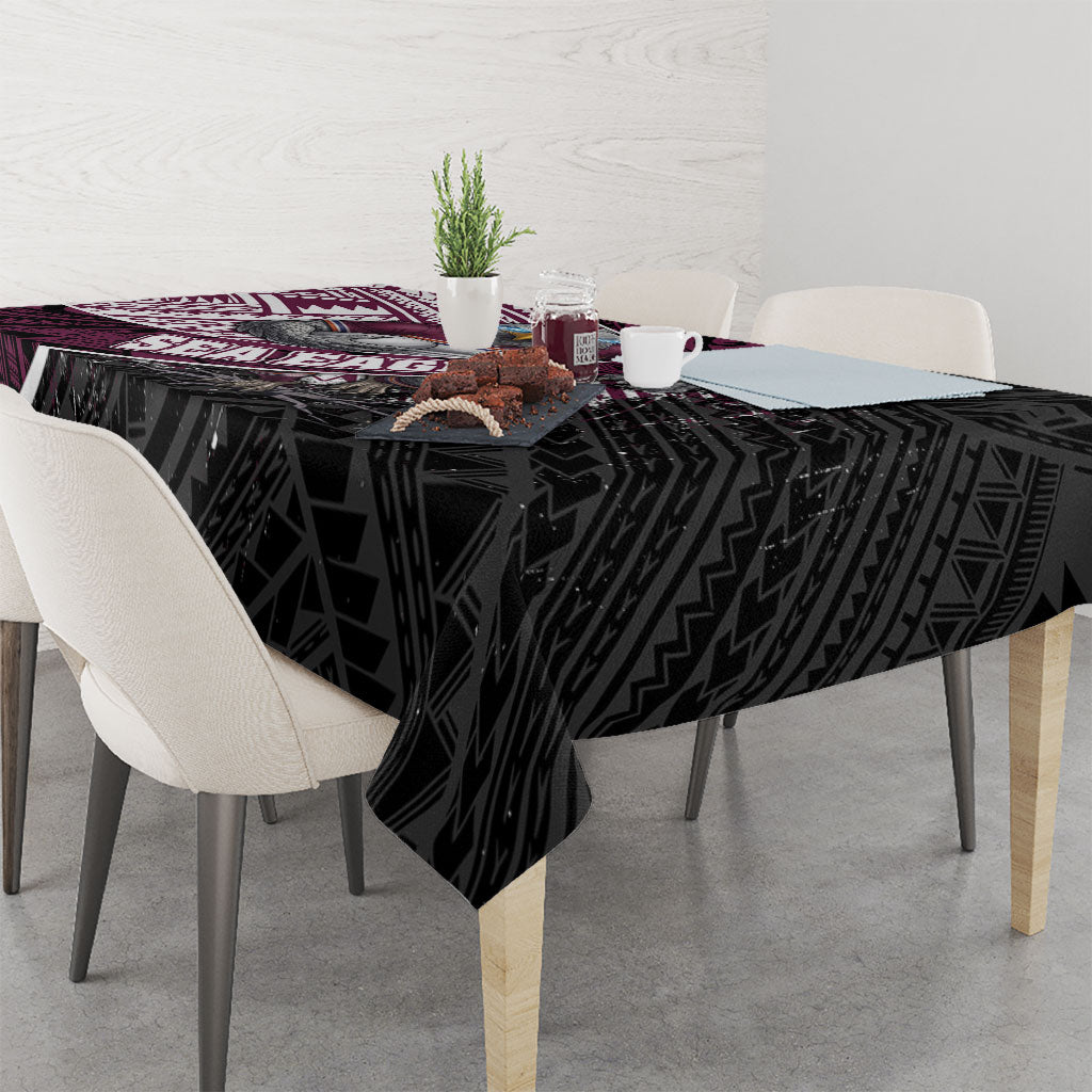 Manly Warringah Sea Eagles Rugby Mascot Tablecloth Tribal Polynesian Power Art - Lightning Mascot