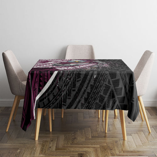 Manly Warringah Sea Eagles Rugby Mascot Tablecloth Tribal Polynesian Power Art - Lightning Mascot