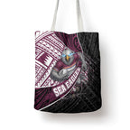 Manly Warringah Sea Eagles Rugby Mascot Tote Bag Tribal Polynesian Power Art - Lightning Mascot