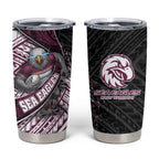 Manly Warringah Sea Eagles Rugby Mascot Tumbler Cup Tribal Polynesian Power Art - Lightning Mascot