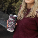Manly Warringah Sea Eagles Rugby Mascot Tumbler Cup Tribal Polynesian Power Art - Lightning Mascot