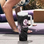 Manly Warringah Sea Eagles Rugby Mascot Tumbler With Handle Tribal Polynesian Power Art - Lightning Mascot