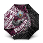 Manly Warringah Sea Eagles Rugby Mascot Umbrella Tribal Polynesian Power Art - Lightning Mascot