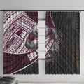 Manly Warringah Sea Eagles Rugby Mascot Window Curtain Tribal Polynesian Power Art - Lightning Mascot