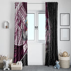 Manly Warringah Sea Eagles Rugby Mascot Window Curtain Tribal Polynesian Power Art - Lightning Mascot