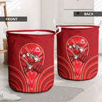 Dolphins Rugby Mascot Laundry Basket Australian Rugby Culture - Tribal Inspired Dolphin