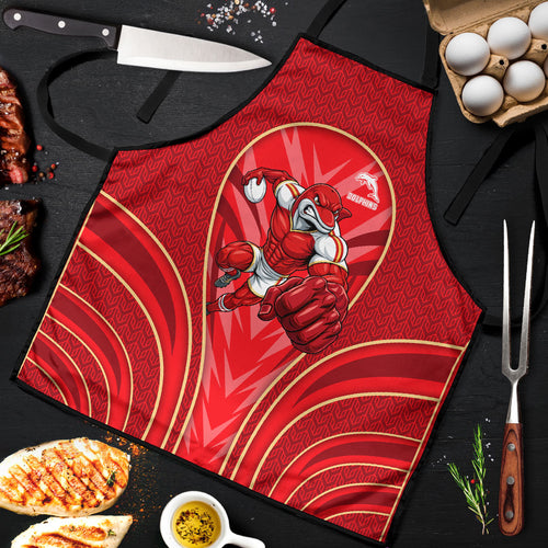 Dolphins Rugby Mascot Apron Australian Rugby Culture - Tribal Inspired Dolphin
