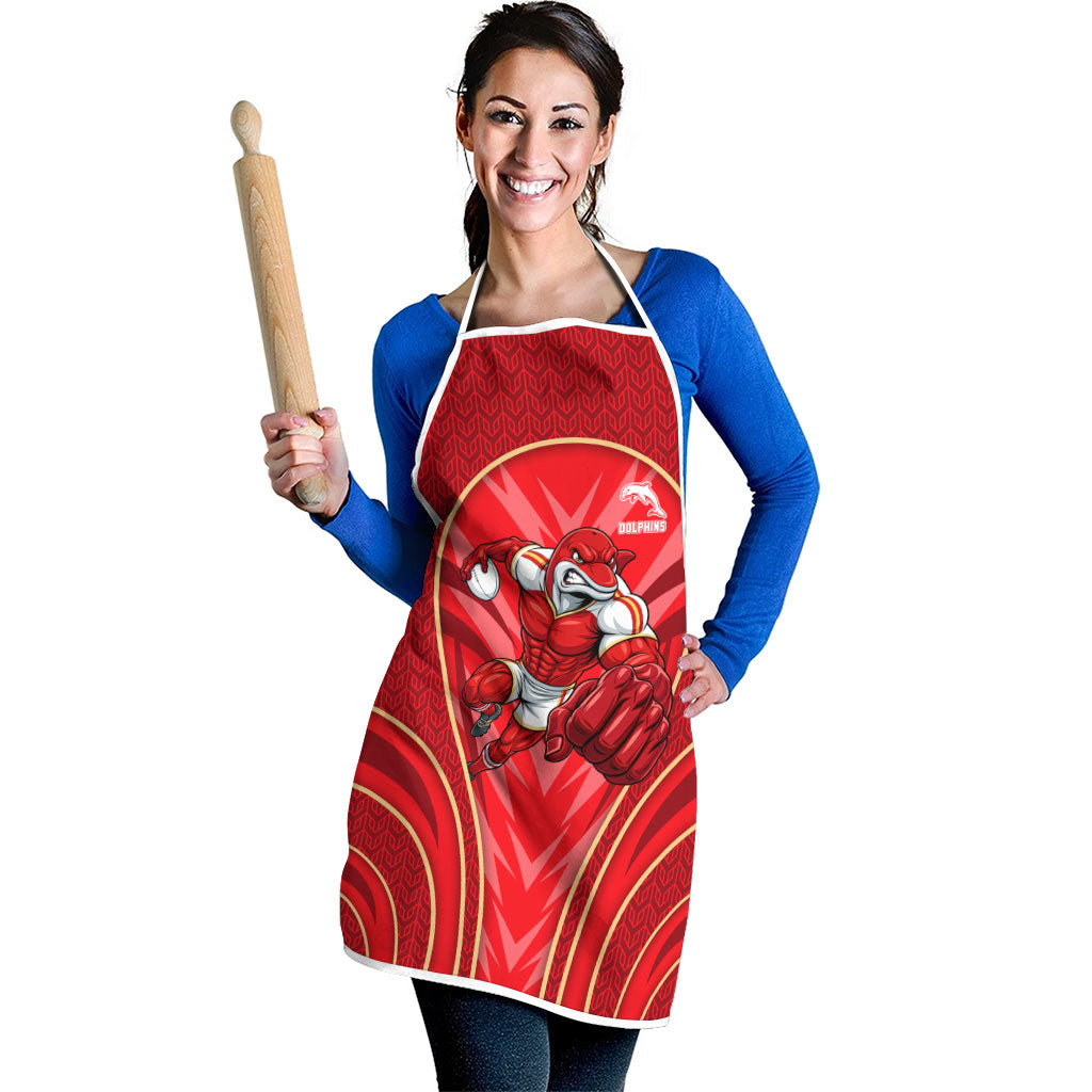 Dolphins Rugby Mascot Apron Australian Rugby Culture - Tribal Inspired Dolphin
