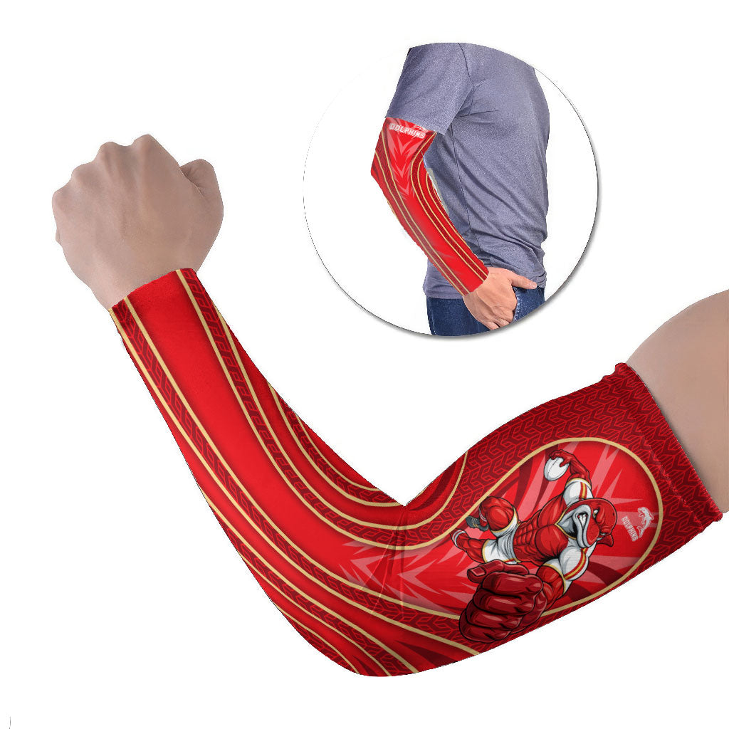 Dolphins Rugby Mascot Arm Sleeves Australian Rugby Culture - Tribal Inspired Dolphin