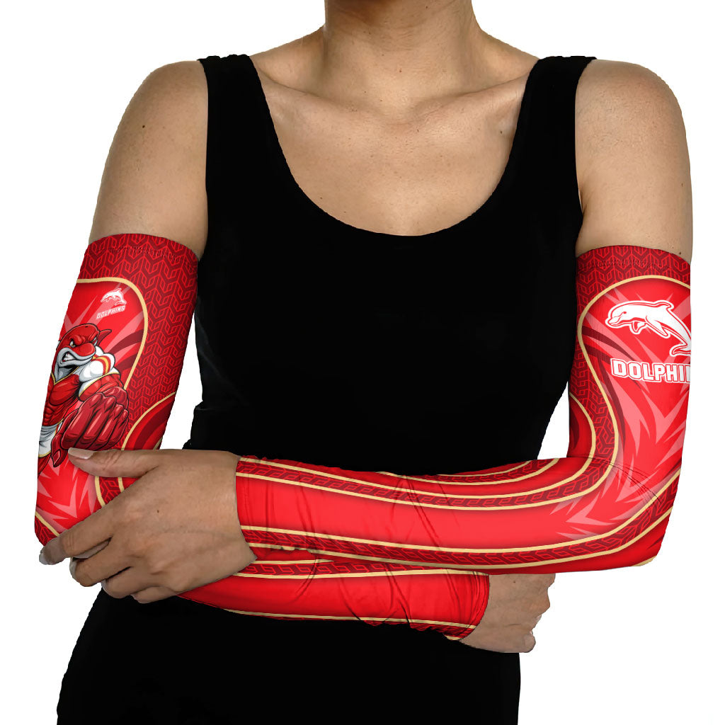 Dolphins Rugby Mascot Arm Sleeves Australian Rugby Culture - Tribal Inspired Dolphin