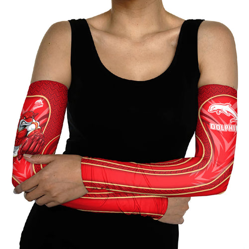 Dolphins Rugby Mascot Arm Sleeves Australian Rugby Culture - Tribal Inspired Dolphin