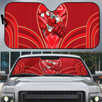 Dolphins Rugby Mascot Auto Sun Shade Australian Rugby Culture - Tribal Inspired Dolphin